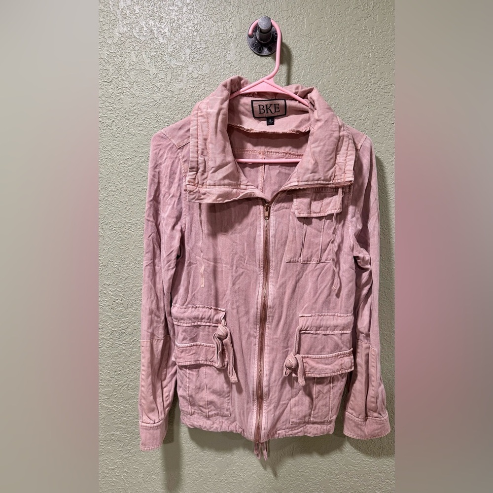 BKE Pale Pink Utility Jacket